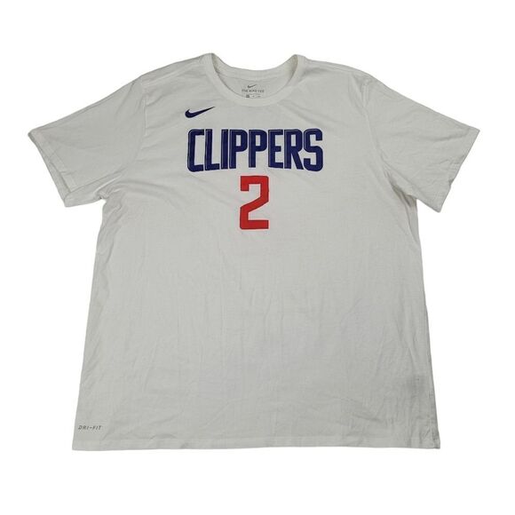Nike Dri-Fit Los Angeles Clippers Kawhi Leonard Short Sleeve T-Shirt Mens Sz XXL - Picture 1 of 8